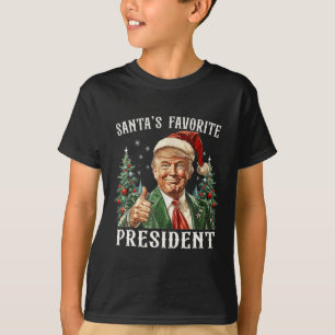 Santa's Favorite President Funny Trump jul X T Shirt