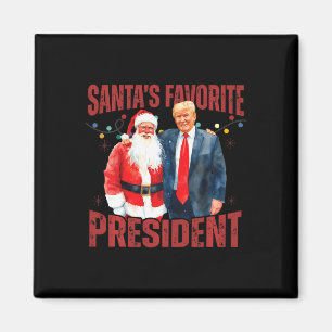 Santa's Favorite President Trump jultomten H Magnet