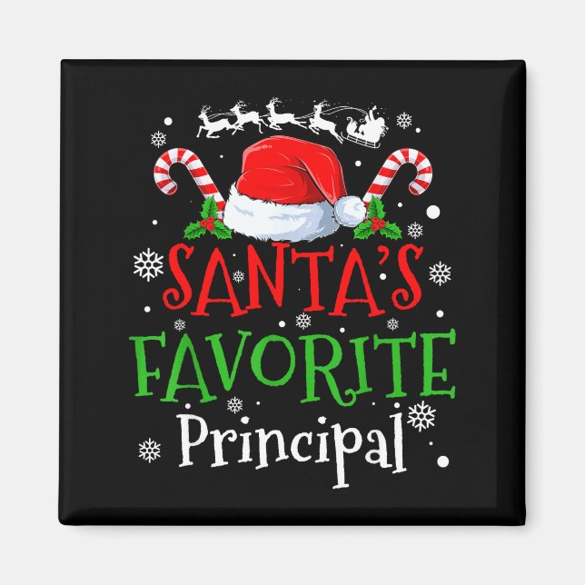 Santa's Favorite Principal Christmas Party  Magnet (Framsidan)