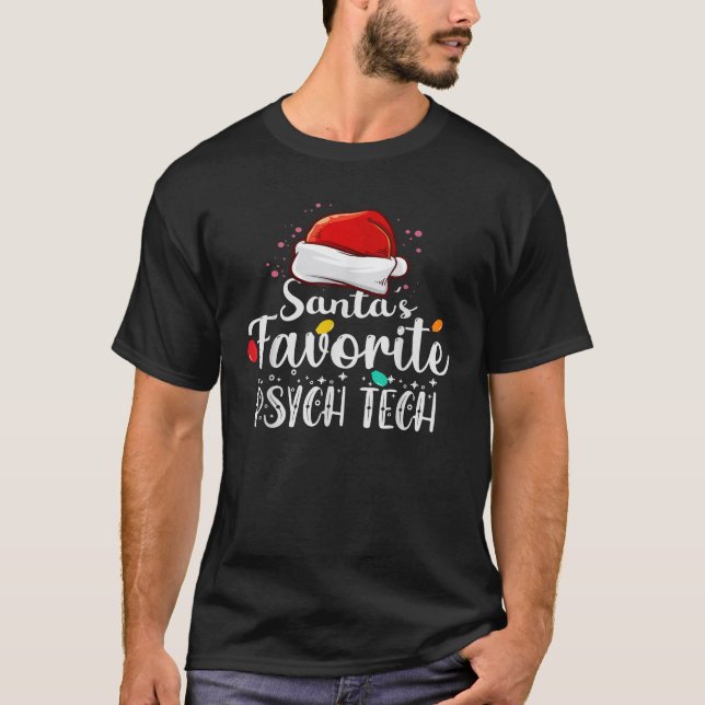 Santas Favorite Psych Tech Cute Julafton apparel C T Shirt (Framsida)