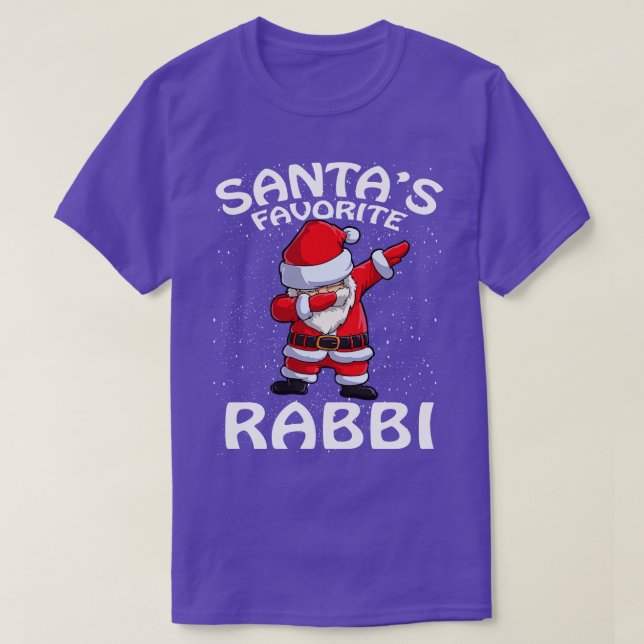 Santas Favorite Rabbi jul T Shirt (Design framsida)