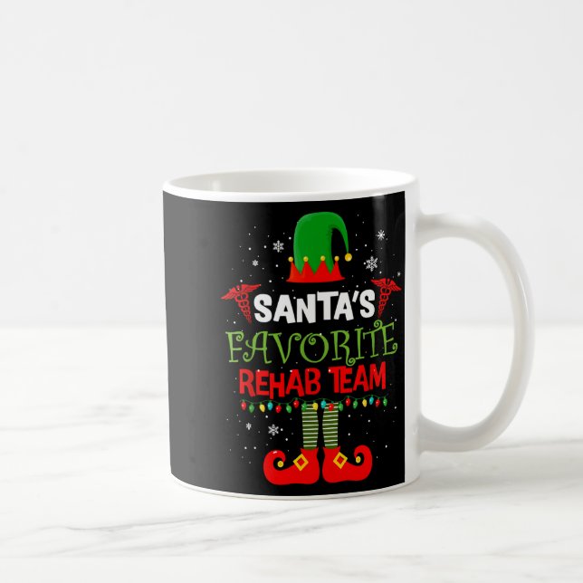 Santa's Favorite Rehab Team Elf Physical Therapy C Kaffemugg (Höger)
