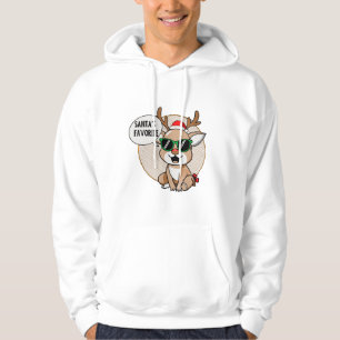 Santa's Favorite’ Reindeer Character Hoodie