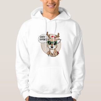 Santa's Favorite’ Reindeer Character Hoodie