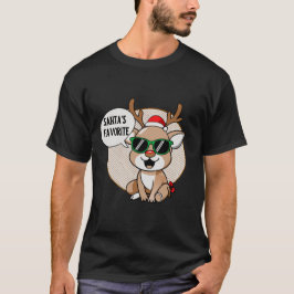 Santa's Favorite’ Reindeer Character T Shirt
