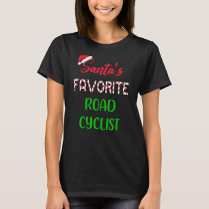 Santas Favorite Road Cyclist Funny Cycling Chris T Shirt