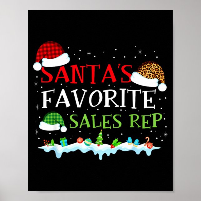 Santa's Favorite S Rep Fun Christmas  Poster (Framsidan)
