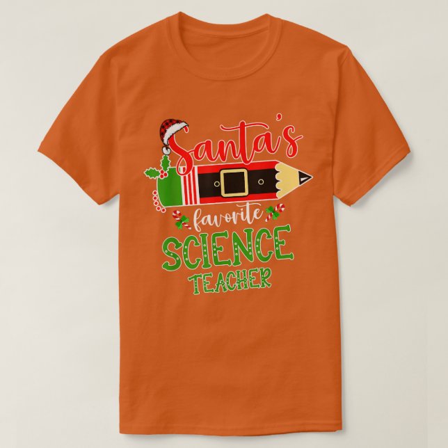 Santas Favorite Science Tröja för lärare Julafton  (Design framsida)