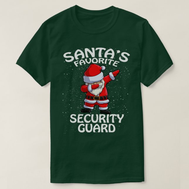 Santas Favorite Security Guard jul 1 T Shirt (Design framsida)