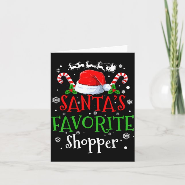 Santa's Favorite Shopper Christmas Party  Kort (Framsida)