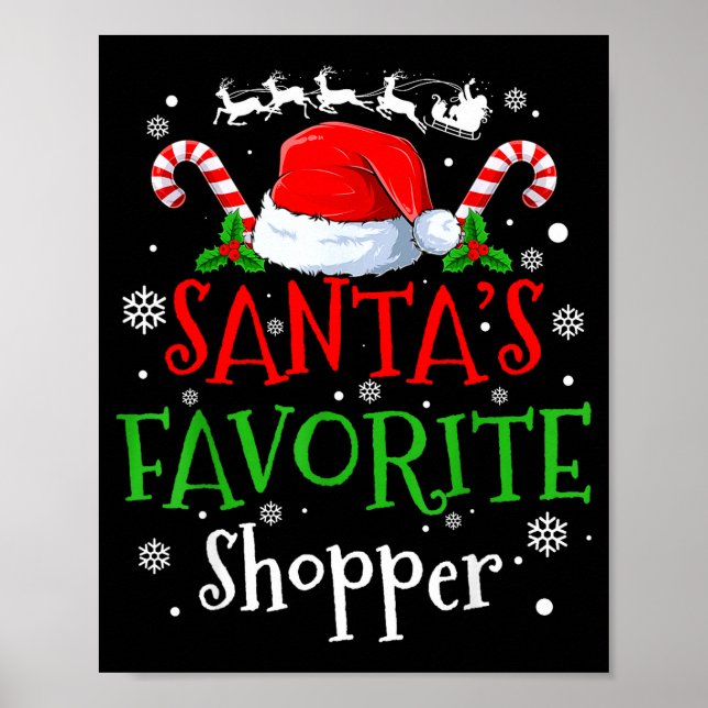 Santa's Favorite Shopper Christmas Party  Poster (Framsidan)
