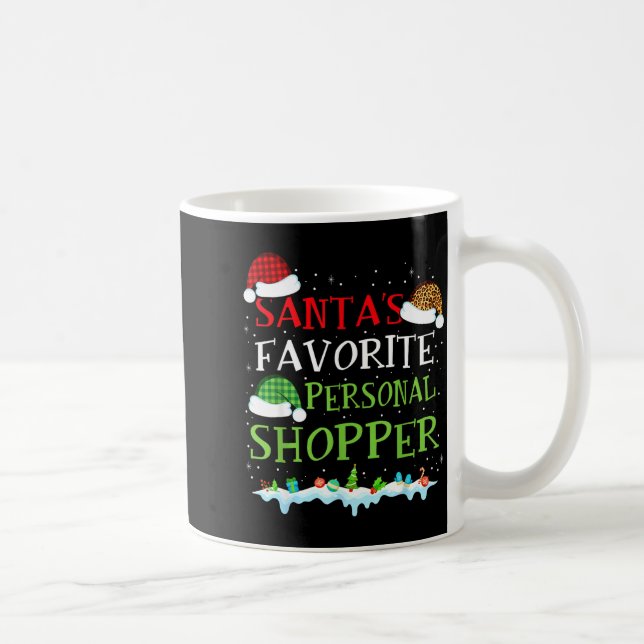 Santa's Favorite Shopper Fun Christmas Consultant  Kaffemugg (Höger)