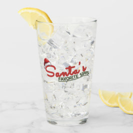 Santa's Favorite Sipper Helgdag Design Glaskopp