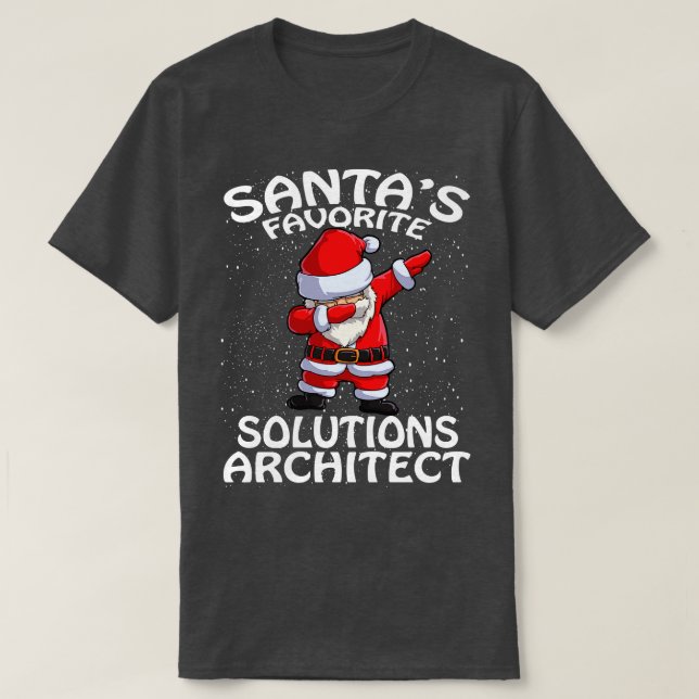 Santas Favorite Solutions Architect jul T Shirt (Design framsida)
