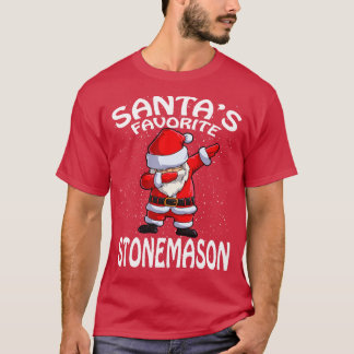 Santas Favorite Stonemason jul T Shirt