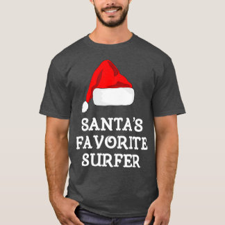 Santas Favorite Surfer Funny julgåva Surfa T Shirt