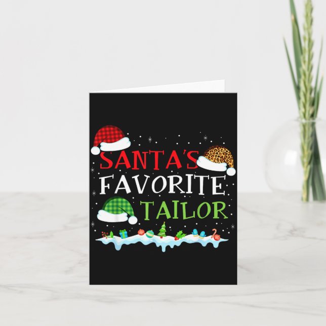 Santa's Favorite Tailor Fun Christmas Alterations  Kort (Framsida)
