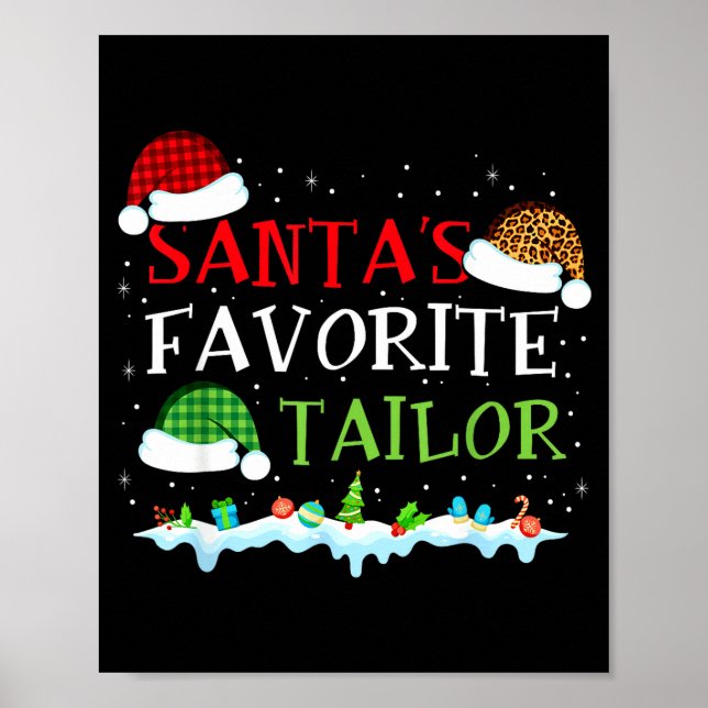 Santa's Favorite Tailor Fun Christmas Alterations  Poster (Framsidan)