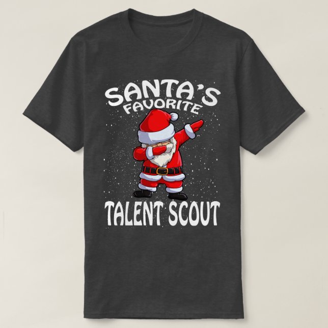 Santas Favorite Talent Scout jul T Shirt (Design framsida)
