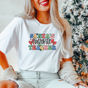 Santa's Favorite Teacher T Shirt