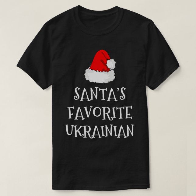 Santa's Favorite Ukrainska Gift jul samt Finny Uk T Shirt (Design framsida)