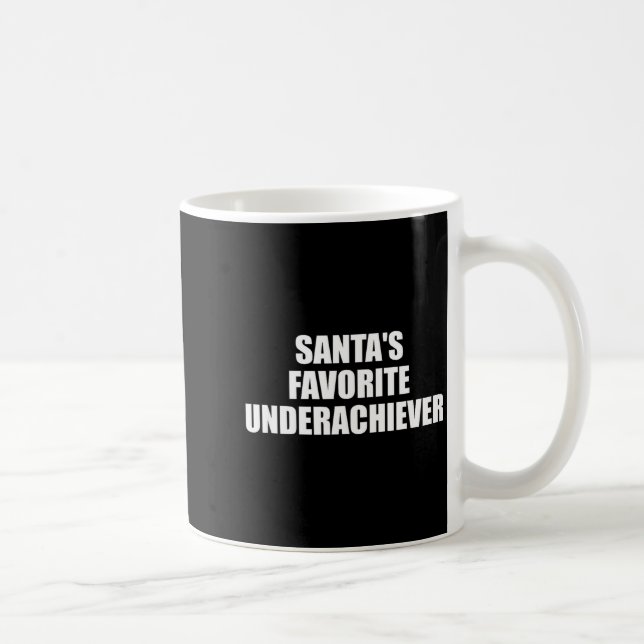 Santas Favorite Underachiever Funny Christmas Holi Kaffemugg (Höger)