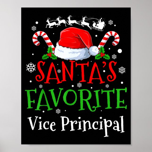 Santa's Favorite Vice Principal Christmas Party  Poster (Framsidan)