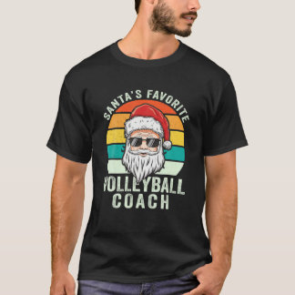 Santa's Favorite Volleyball Coach Finny jul T Shirt