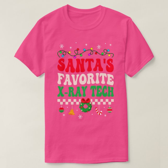 Santas Favorite Xray Tech Retro jul T Shirt (Design framsida)