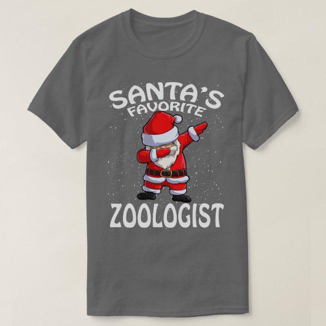 Santas Favorite Zoolog Jul T Shirt (Design framsida)