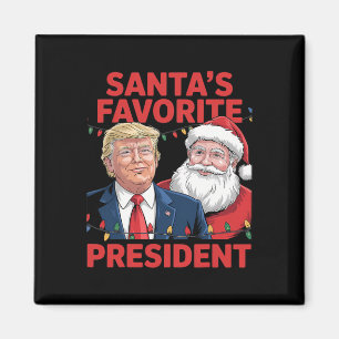 Santas favoritpresident Santa Trump-dans Chris Magnet