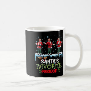 Santas Favoritpresident Santa Trump Dans Roligt Kaffemugg