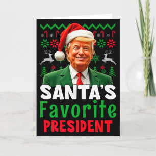 Santas favoritpresident Santa Trump Xmas jul Kort