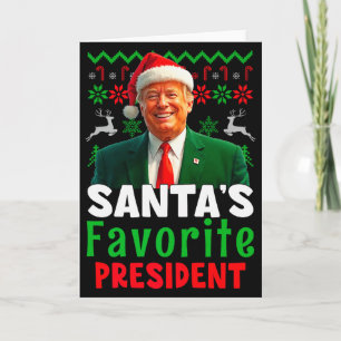 Santas favoritpresident Santa Trump Xmas jul Kort