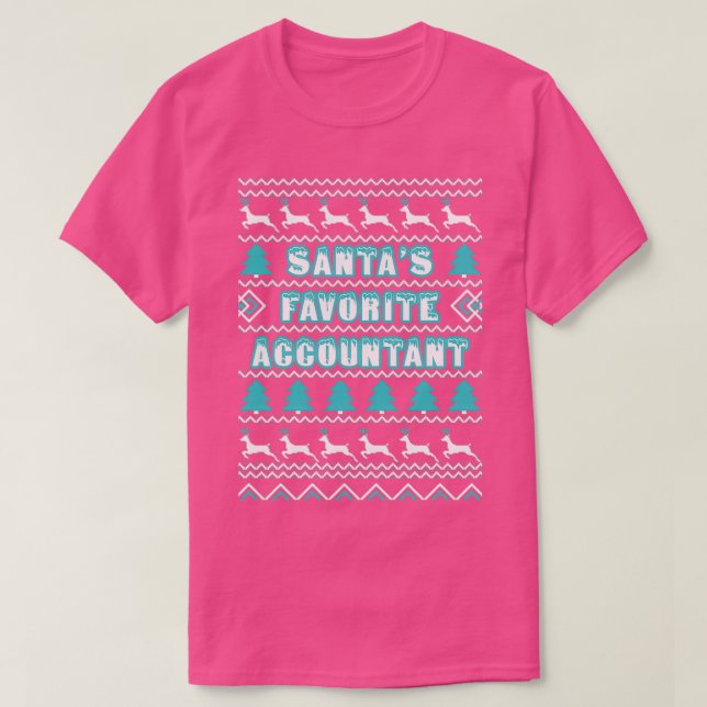 Santas favoritrevisor, ful julsötare t shirt (Design framsida)