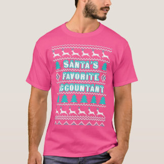 Santas favoritrevisor, ful julsötare t shirt