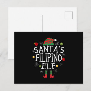 Santa's Filipino Elf - Filippinerna jul Vykort