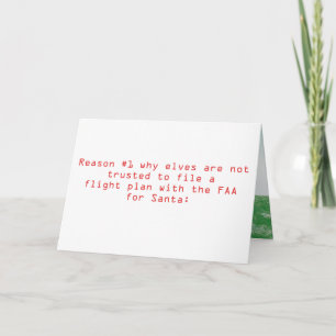 Santa's Flight Plan Helgkort