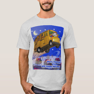 Santas flygskolbuss t-shirt