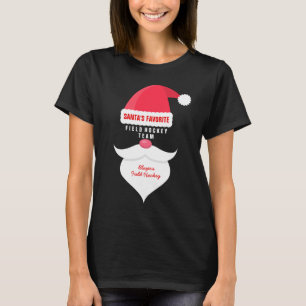 Santas för rolig jul favorit- lag för landhockey tee