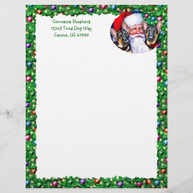Santas German Shepherd Hundar (Framsida)