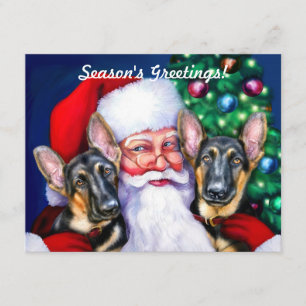 Santas German Shepherd Hundar Inbjudningar