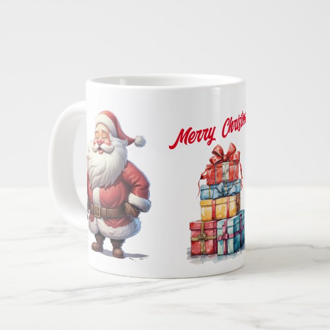 Santa's Gift Bounty Christmas  Jumbo Mugg (Framsida vänster)