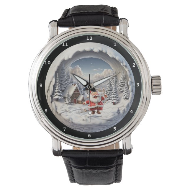 Santa's Gift Journey Winter Wristwatch Armbandsur (Framsida)
