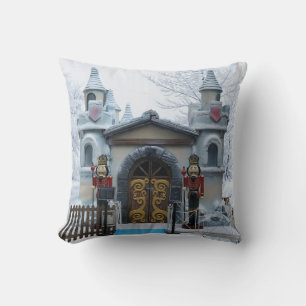 Santas Grotto och Nutcracker Guards Kudde