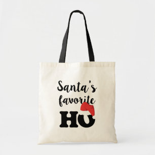 Santas hänger lös den roliga totot för favoritH Tygkasse