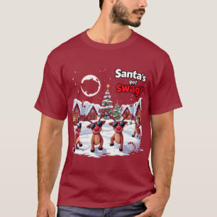 Santa's Har Swag: En Quirky-jul T Shirt
