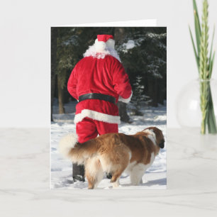 Santas hårighjälpreda helgkort