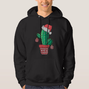 Santa's Hat Cactus Sweater jul Party Julafton Ho Hoodie