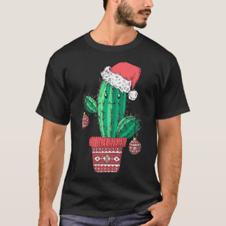 Santa's Hat Cactus Sweater jul Party Julafton Ho T Shirt